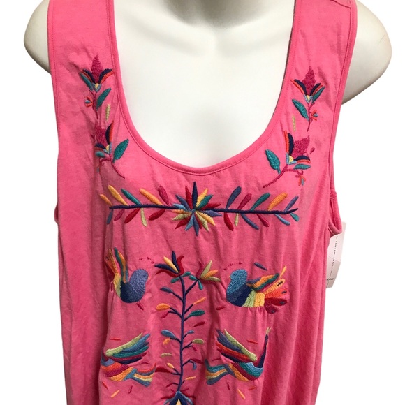 Johnny Was Pink Handkerchief Tank NWT! - Picture 2 of 5